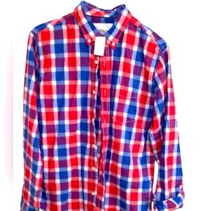 NWT...Mens Aeropostale Long Sleeve Button Down Collar Size Medium Cotton Shirt